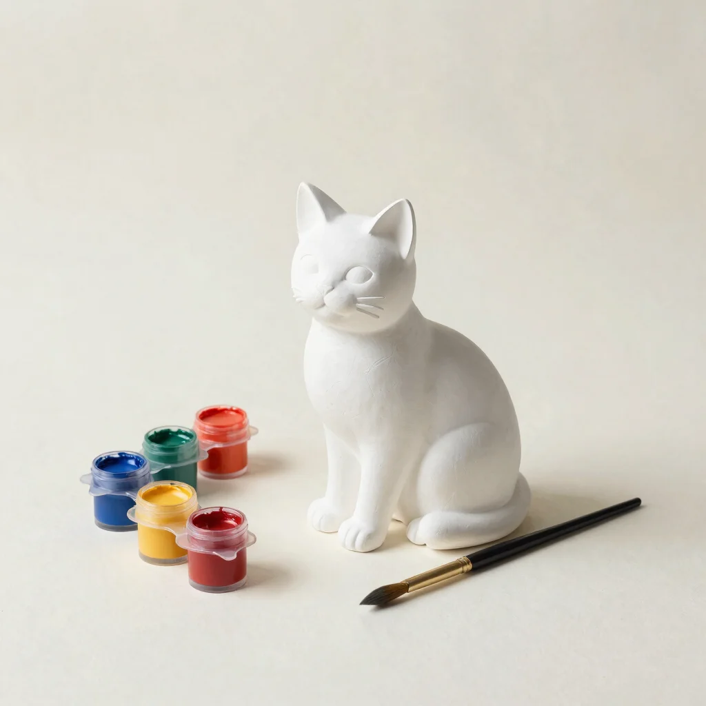 Sculpted Cat Display
